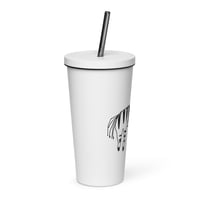 Image 4 of Insulated tumbler with a straw