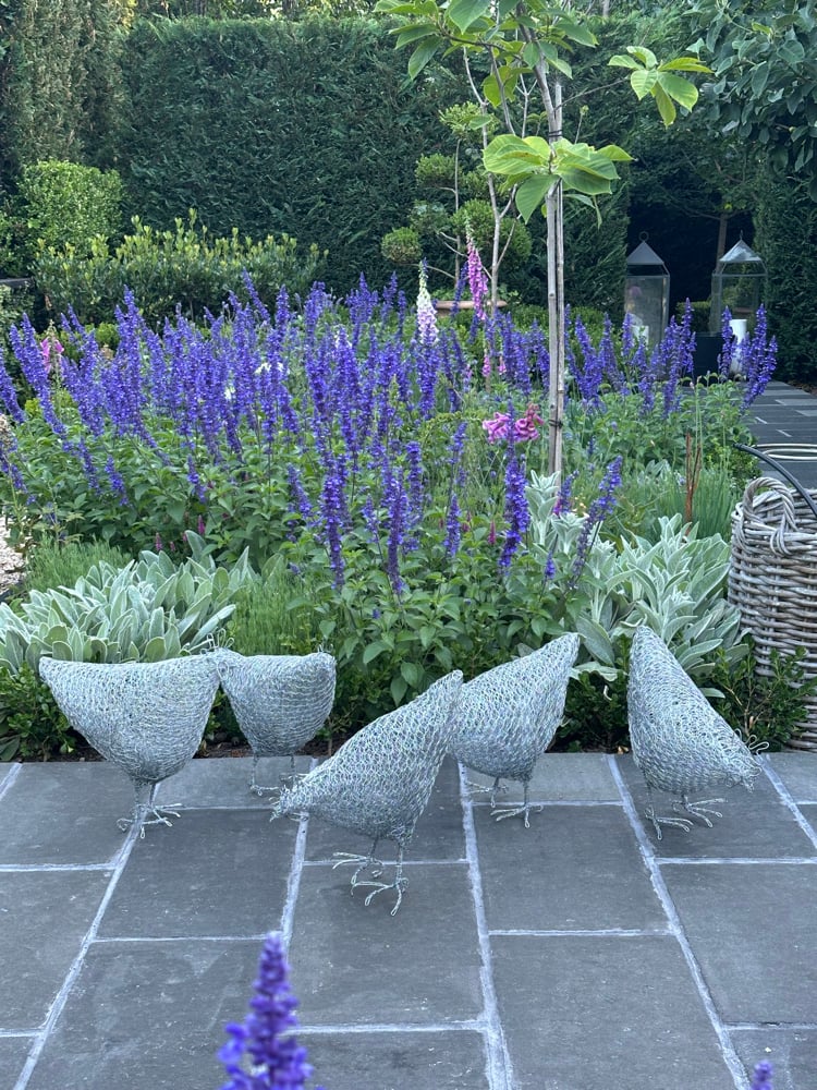 Image of Wire Chicken Sculpture