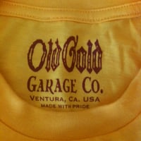 Image 3 of NEW! Old Gold "Cobra King" T-shirt /Red on Gold