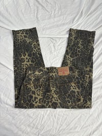 Image 2 of Leopard print jeans // 38