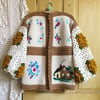 Home Flowers Granny Sweater