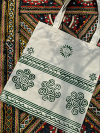 Image 1 of BLOCK PRINT TOTE 7/8