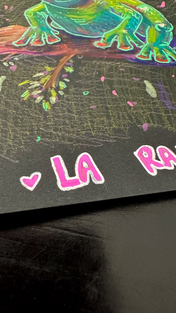Image of La Rana | The Frog | Loteria Original Art