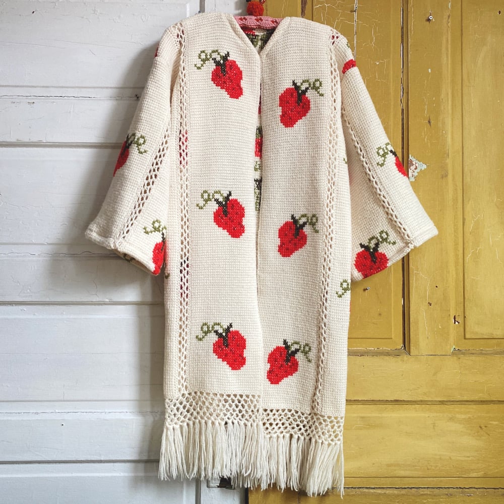 Image of Summer Strawberry Granny Sweater