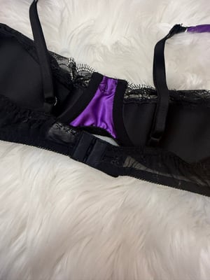 Image of Vintage Moviestar Purple & Black Bra - M
