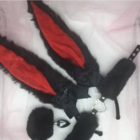 Black Kawaii Red 🐰 Set