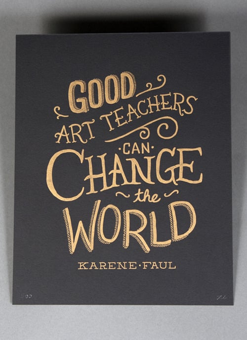 Image of Good Art Teachers Can Change The World - Black