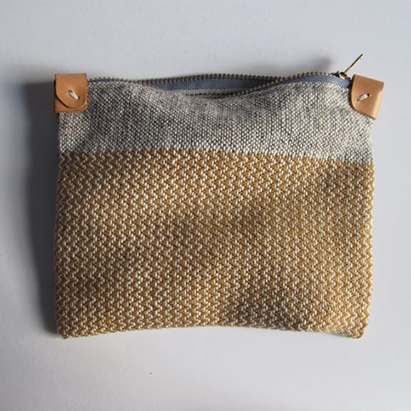 Image of Handwoven Zipper Pouch - Medium - No. 1
