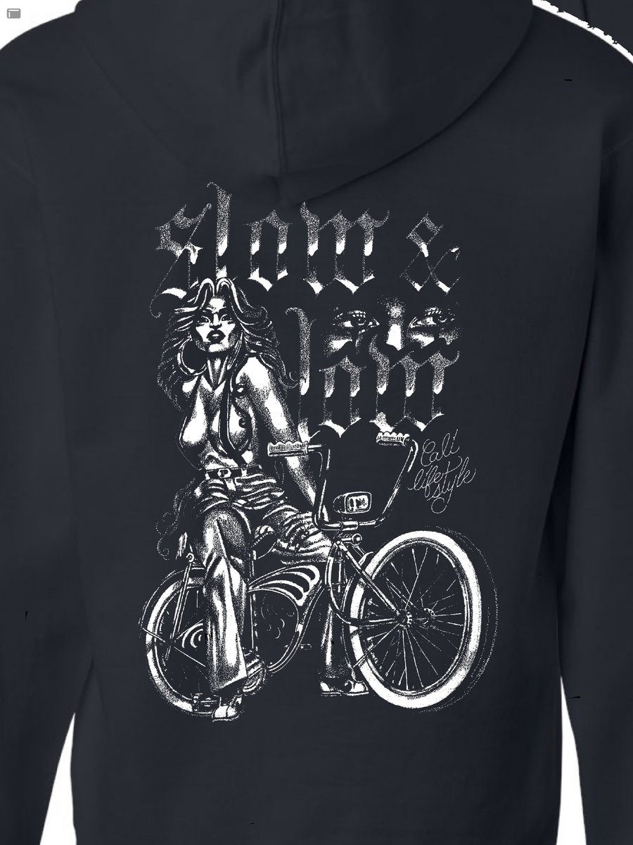 Image of Black Zip Up Slow And Low