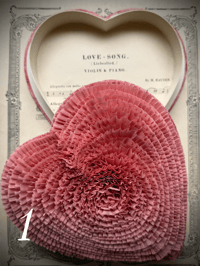 Image 4 of Antique Pink Heart Candy Boxes