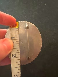 Image 2 of Mary Morgan Amazing vintage oval cluster pin 