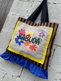 Image 1 of Bolsiña feita a man. RABUDA FLORES. Deseño exclusivo!