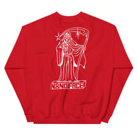 Image 3 of La Muerte by Jacobo Amador Crew Neck Unisex Sweatshirt (+ more colors)