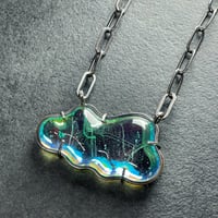 Image 3 of Bulla Pendant Necklace 8: Mint Cloud