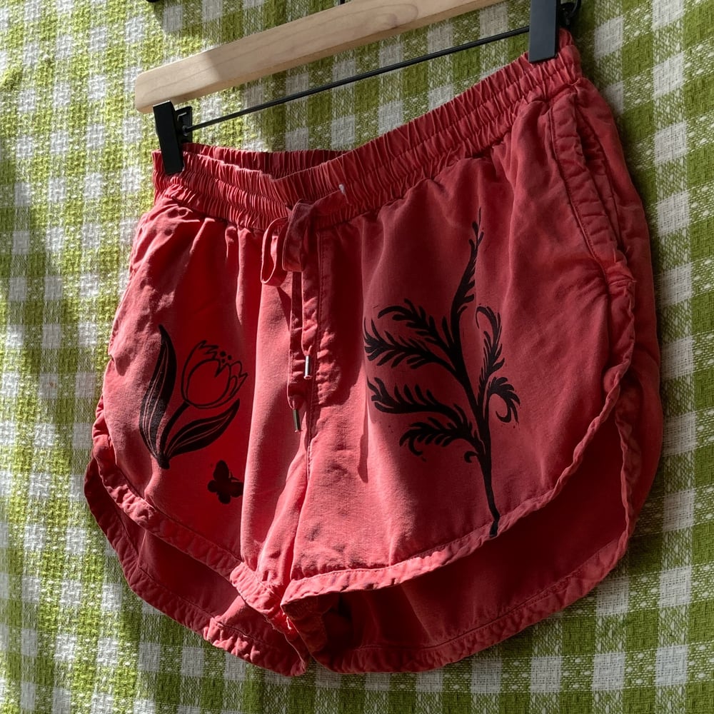 Image of Watermelon Pink Pajama Shorts/ Daisy Dukes