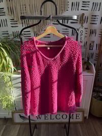 Image 1 of Cozy pink lounge top