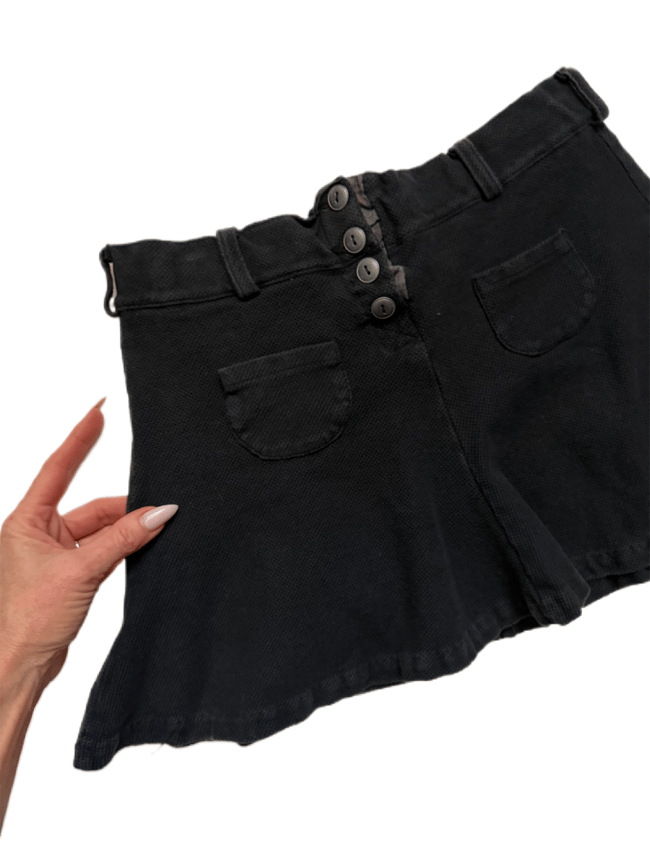 early Betsey Johnson pique cotton mini skater skirt 