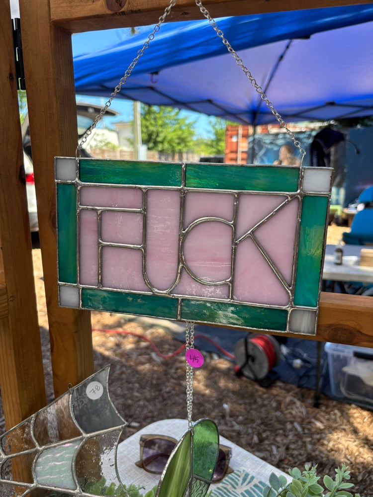 Image of Pink and Teal Fu*k