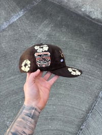 Image 4 of BROWN SUEDE ST LOUIS CARDINALS CUSTOM FITTED CAP