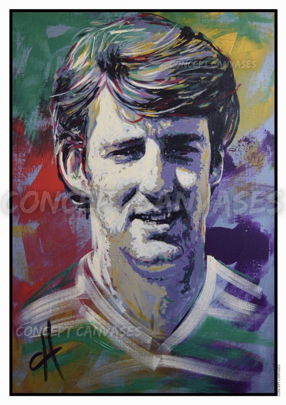Image of Tommy Burns ‘More Than A Player’ A3 Print 