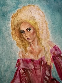 Image 4 of Hands of Light: A Good Witch series “Mora la Bat” Original Painting (50% Discount Applied)