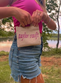 Image 2 of Mini Glitter Taylor Inspired Tote Bag!!!