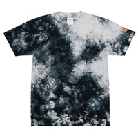 Oversized tie-dye t-shirt with embroidered Y2B Fit logo (left sleeve)