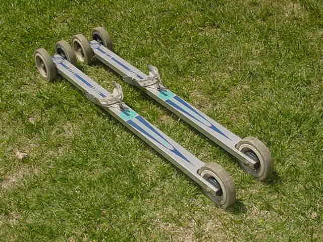 Image of Vintage 70's Bergans Norway Roller Skis - Cross Country Extreme
