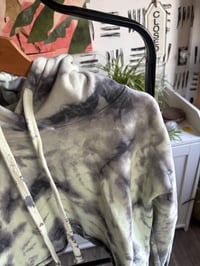 Image 2 of Misguided tie dye crop hoodie