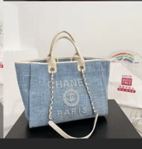 Blue CC shopping bag 