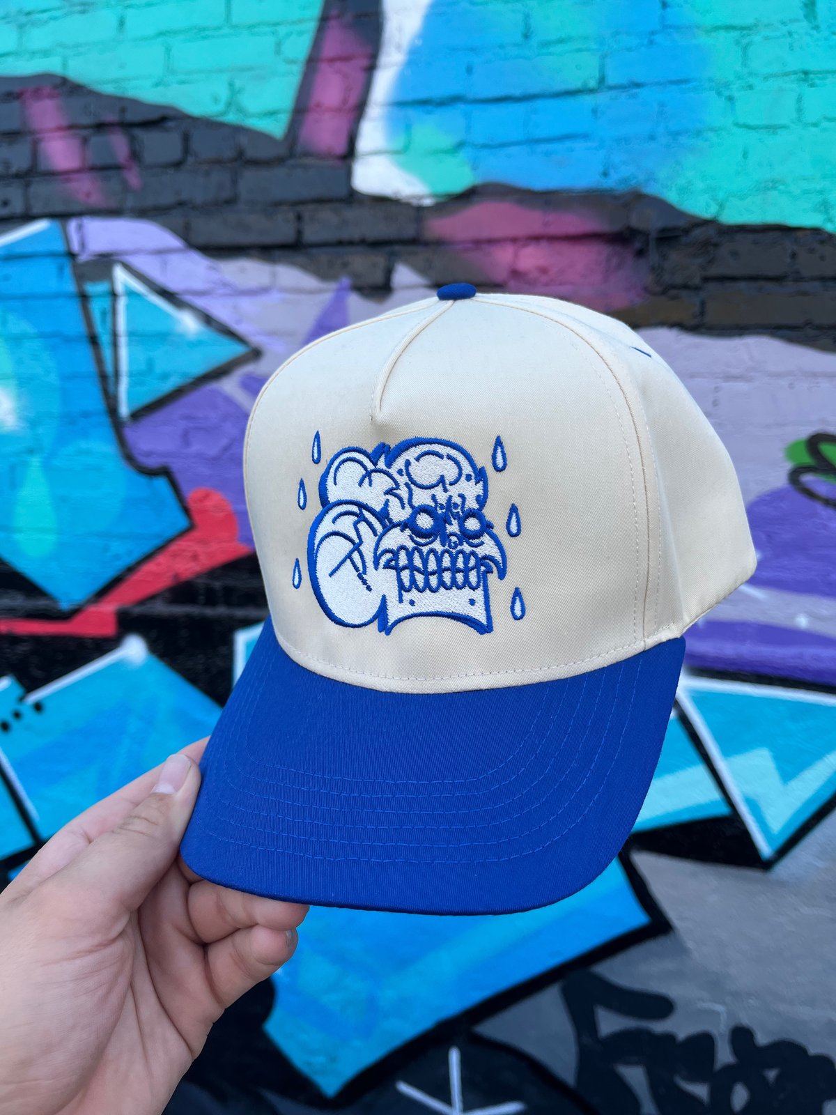 Image of Upset Royal blue & Black cream cap Snapback hats 