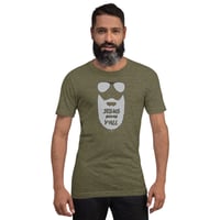 Image 6 of Jesus Saves Y'all Grey Bearded Canvas Bella tee - FREE SHIPPING!!