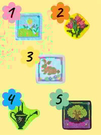 Image 2 of Cross Stitch Felt Patches