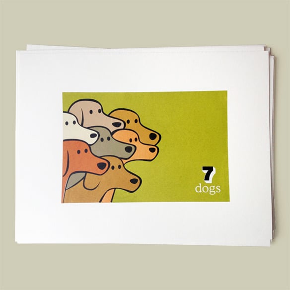 Image of 7 Dogs Screen Print Limited Edition
