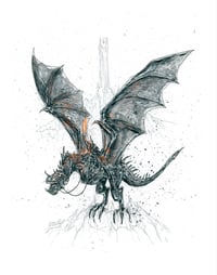 Image 2 of LOTR Creature Art Print Selection- Fellbeast / Shelob