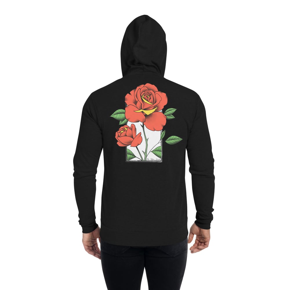 Roses Unisex zip hoodie