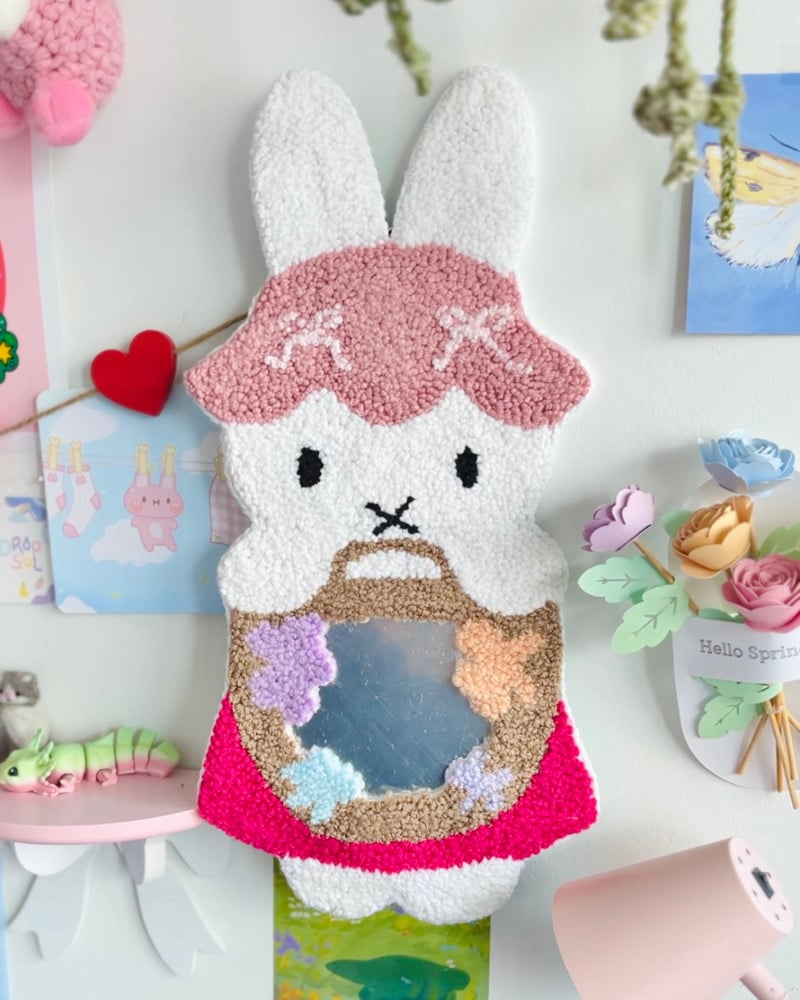 Image of Springtime Bunny ππ - Rug Mirror