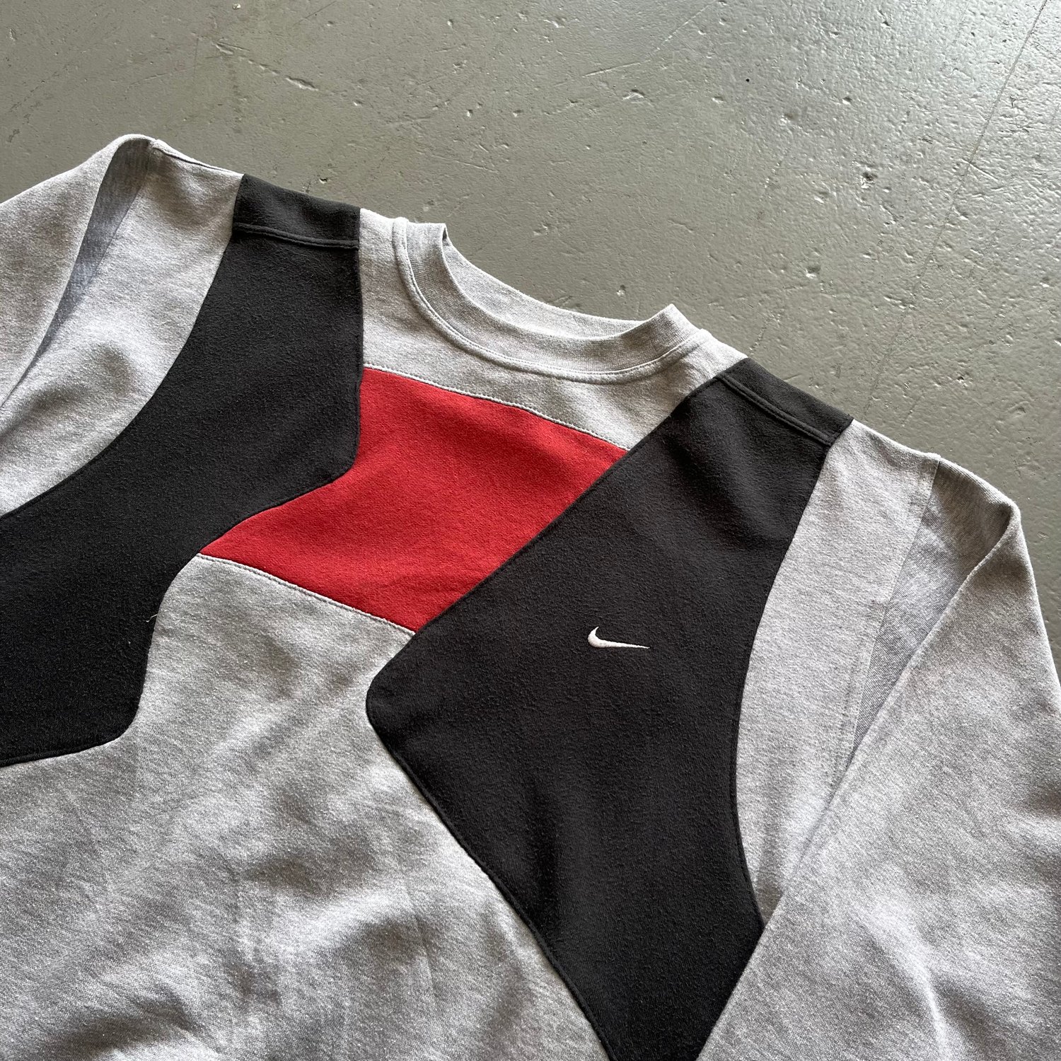 Image of Vintage Nike rework sweatshirt size large grey 