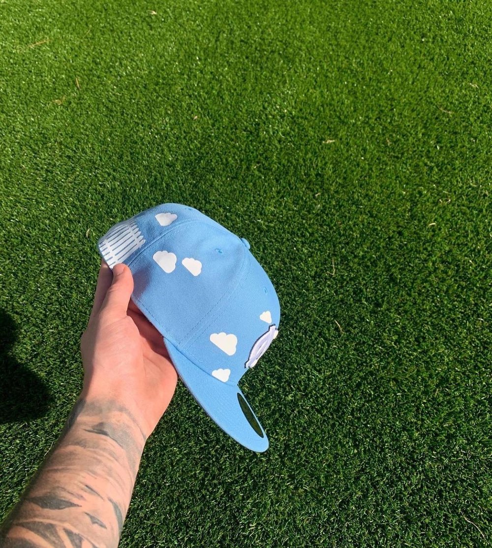 Image of UNC PARTLY CLOUDY CUSTOM FITTED CAP