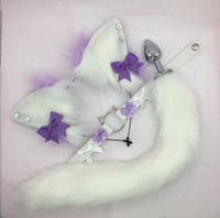 Purple / white kitten 🐈‍⬛🐾 petplay set 