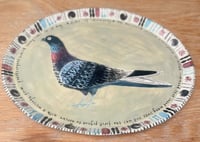 Image 1 of Duke of Normandy handbuilt and hand decorated earthenware plate 