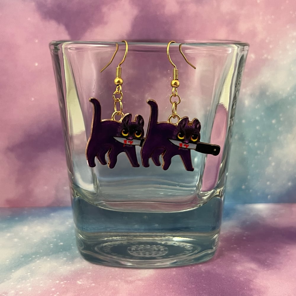 Image of Mxrder Kitten Cat Earrings