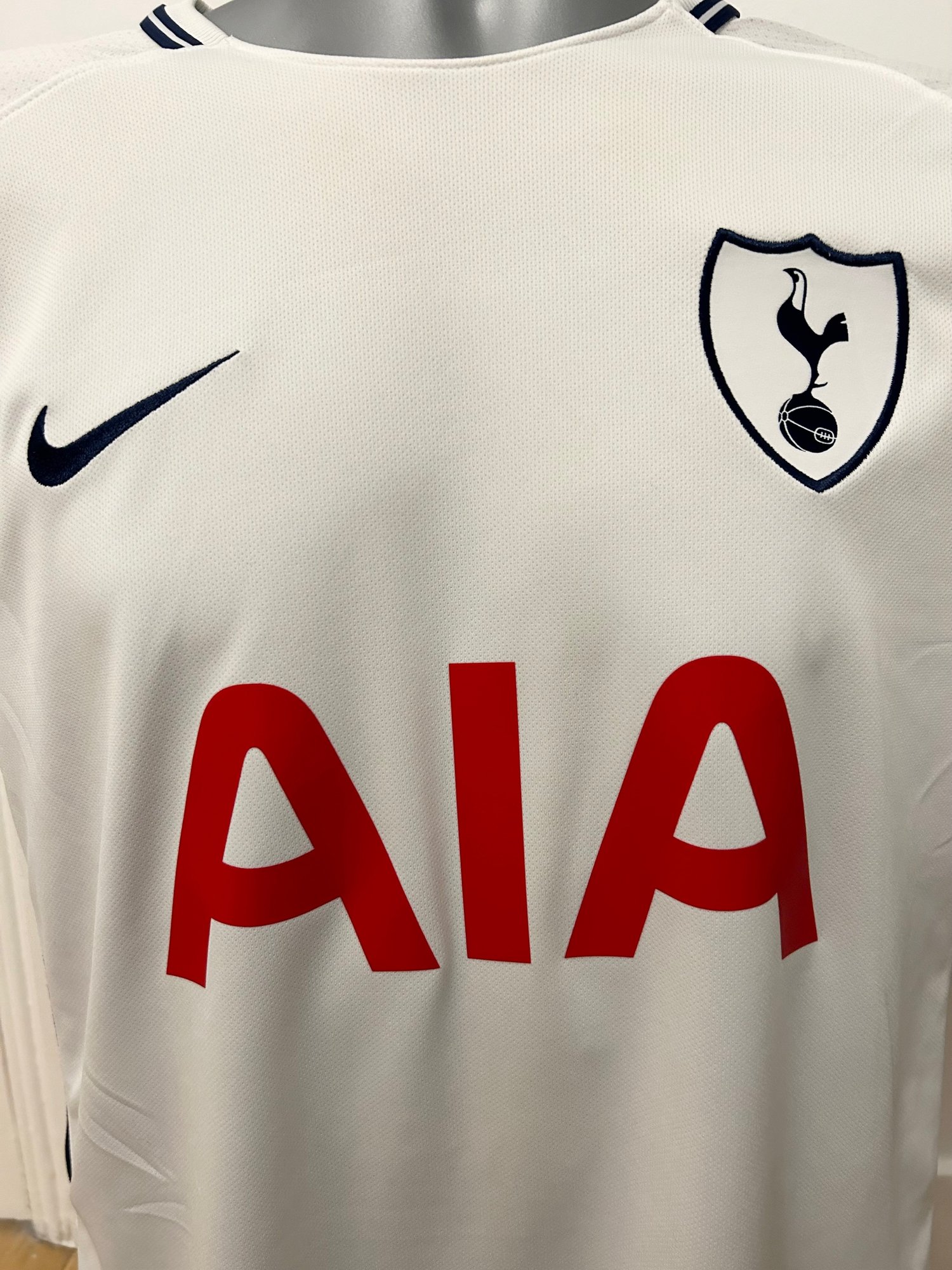 Image of Tottenham Hotspur “DEMBELE 19” 2017/18 Home Shirt + UCL patches, M