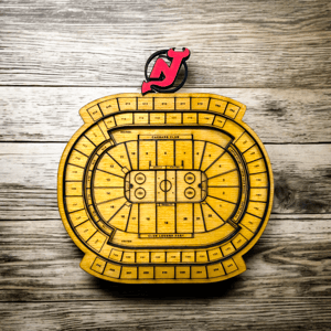 Image of Custom Hockey Rink Replica, Wood, All Teams Available, Custom Gift for Hockey Lovers