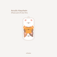 Image 1 of Marshmallow, Tora and Mi-ke Acrylic Keychain 