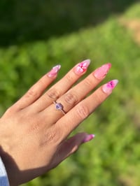 Image 1 of Rosegold Camellia Sterling Silver Ring