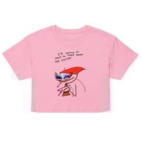 Image 6 of Women’s crop top TAKE DOWN THE SYSTEM 