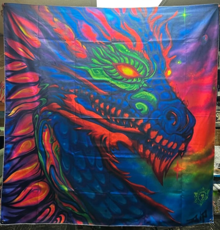 Image of Enter the Dragon tapestry 