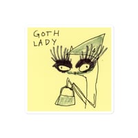 Image 3 of Bubble-free stickers GOTH LADY 