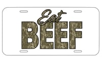 Eat BEEF License Plate